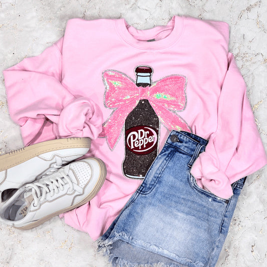 Dr. P Bottle Sequins Sweatshirt/ Tee Shirt