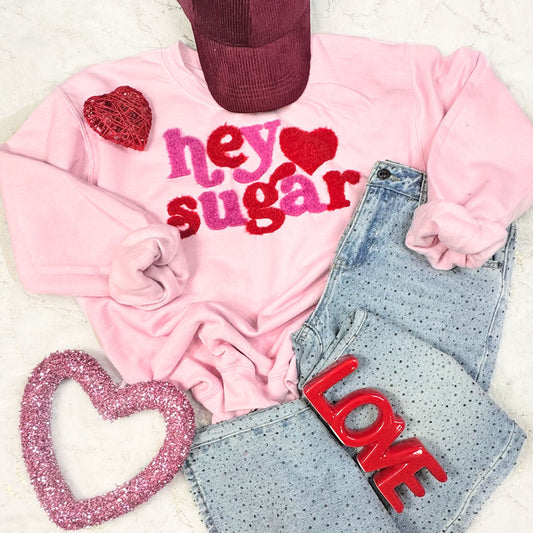 Hey Sugar Two Tone Fluffy Sweatshirt
