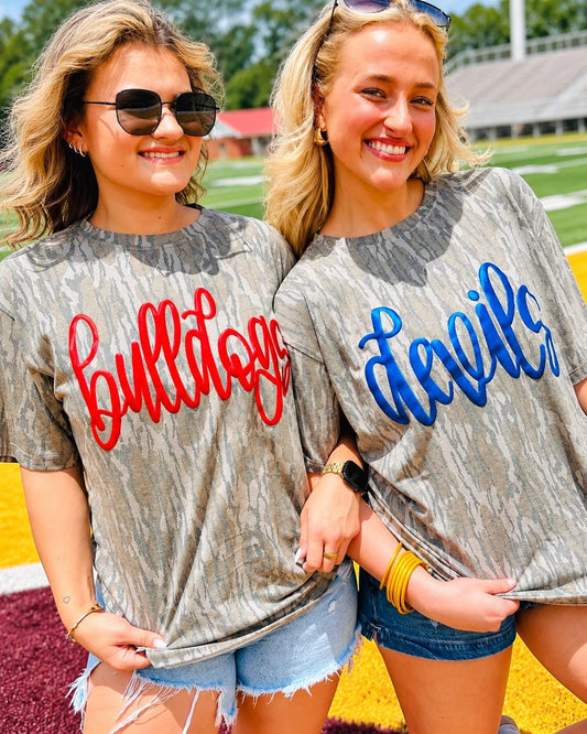 Custom Mossy Oak Camo Game Day Puff Tee
