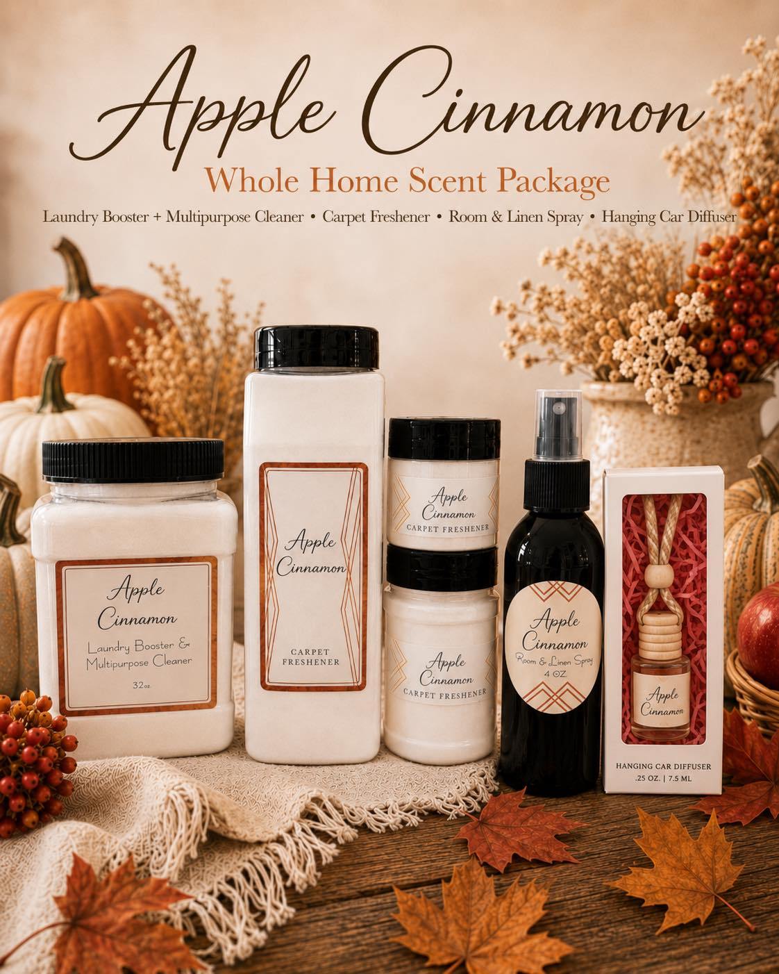 Apple Cinnamon Room and Linen Spray