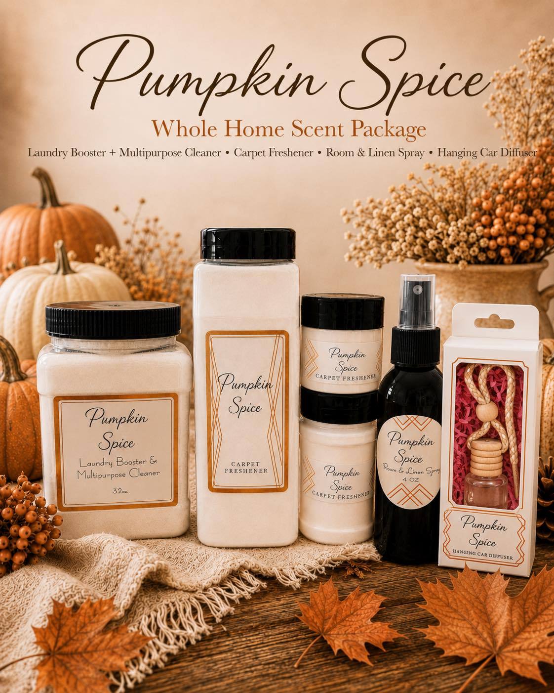 Pumpkin Spice Room and Linen Spray