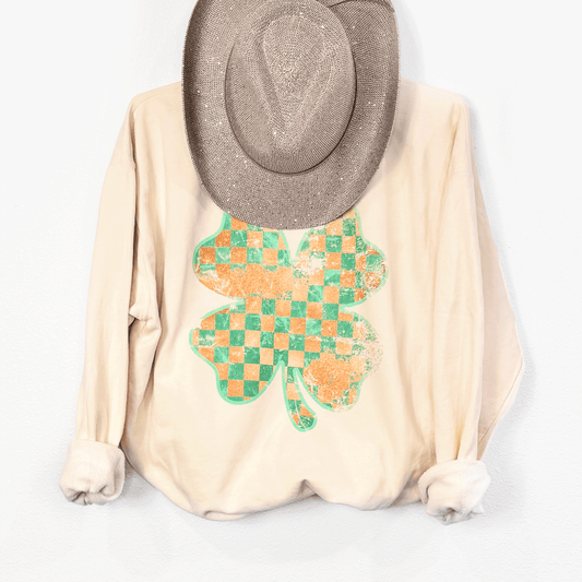 Distressed Shamrock Crewneck