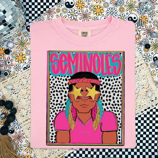 Seminoles Colorful Mascot Tee